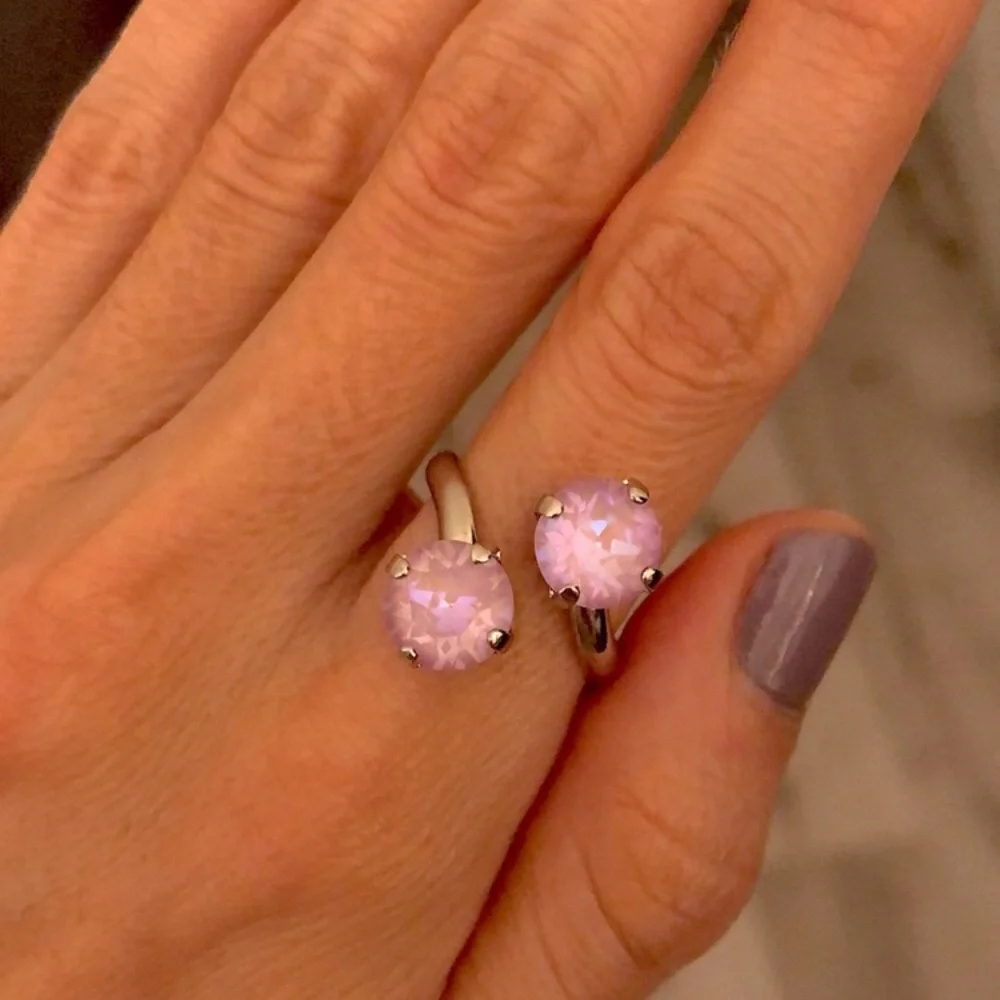 Lavender Crystal Ring